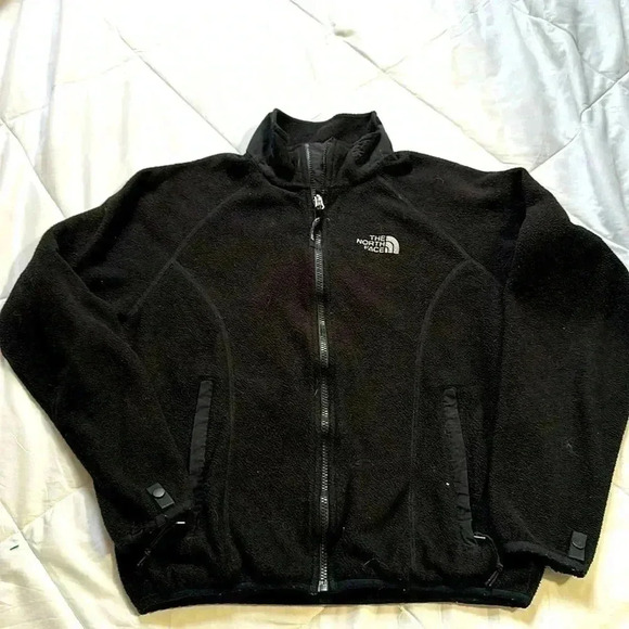 Northface black zip up fleece womens size small - Picture 1 of 6